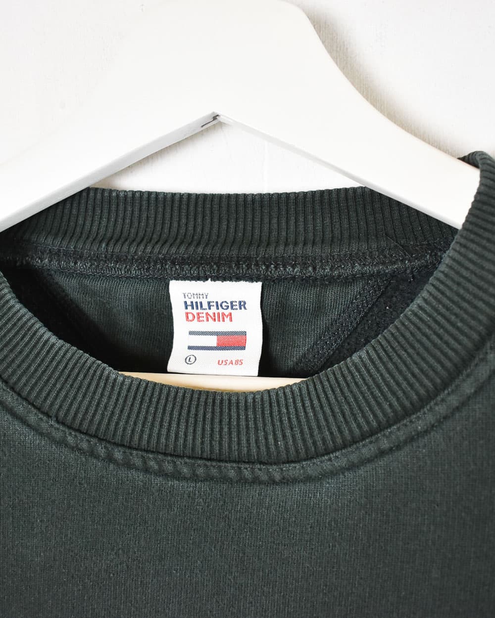 Tommy Hilfiger Denim Sweatshirt - Large - Domno Vintage