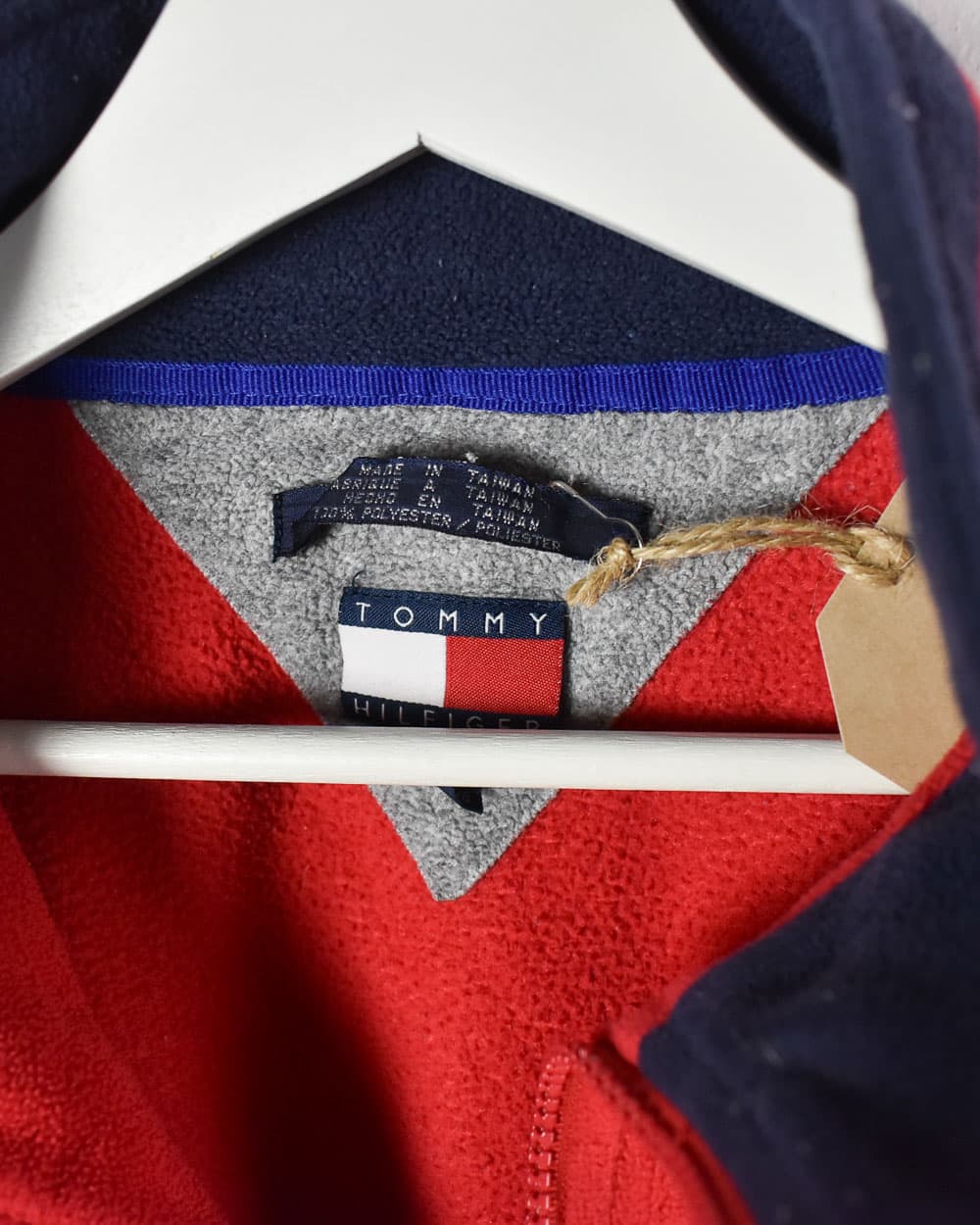 Tommy Hilfiger 1/4 Zip Fleece - X-Large - Domno Vintage