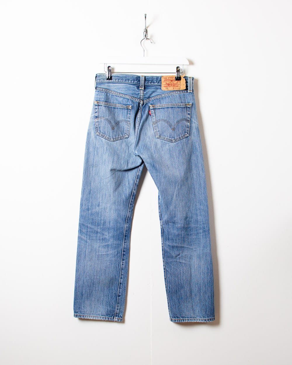 Blue Levi's 501 Patched Jeans - W32 L29