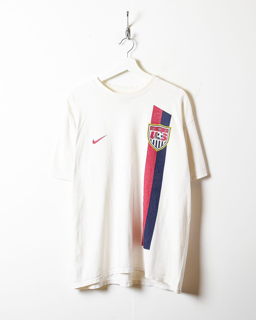 White Nike Team USA Soccer T-Shirt - Large