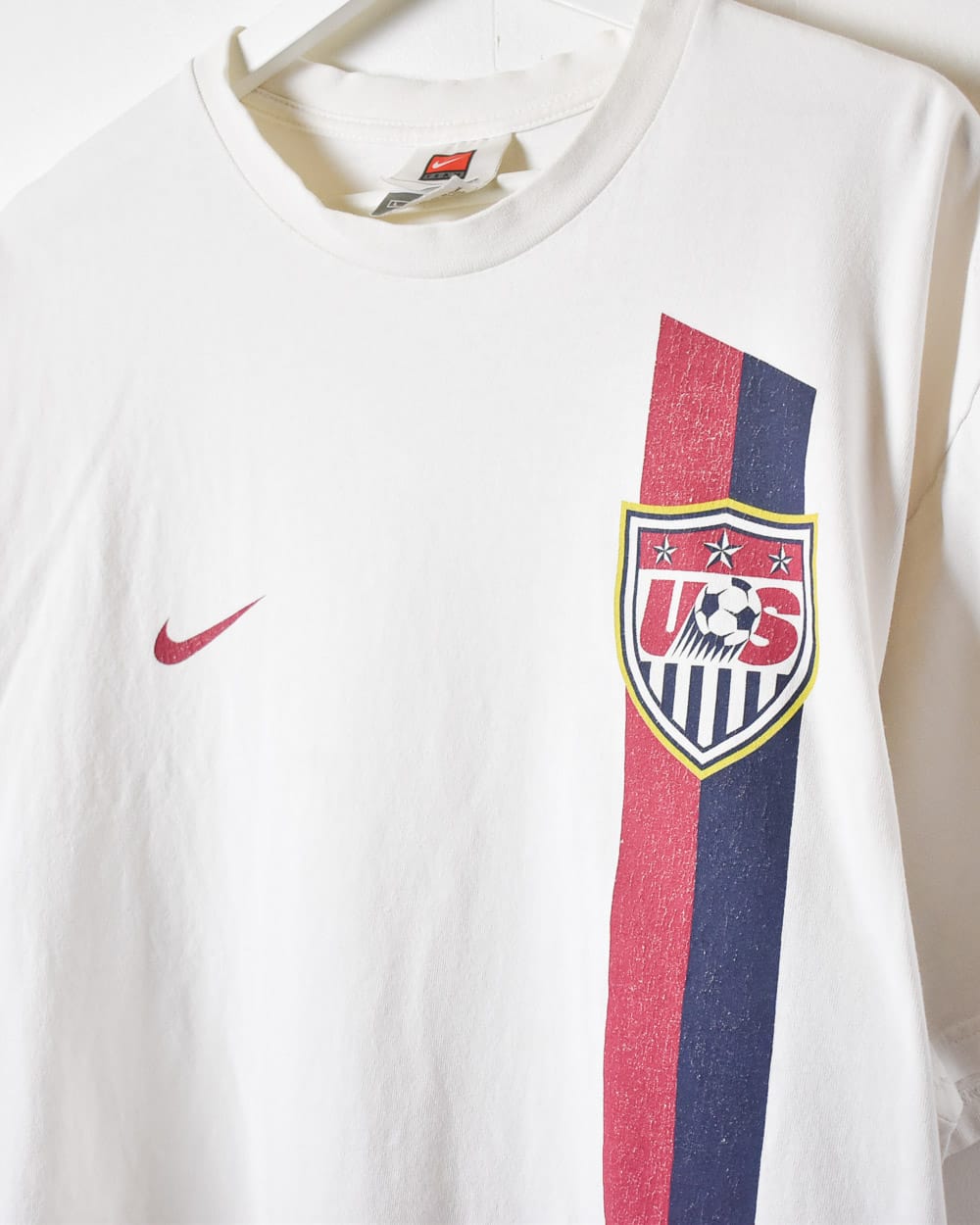 White Nike Team USA Soccer T-Shirt - Large