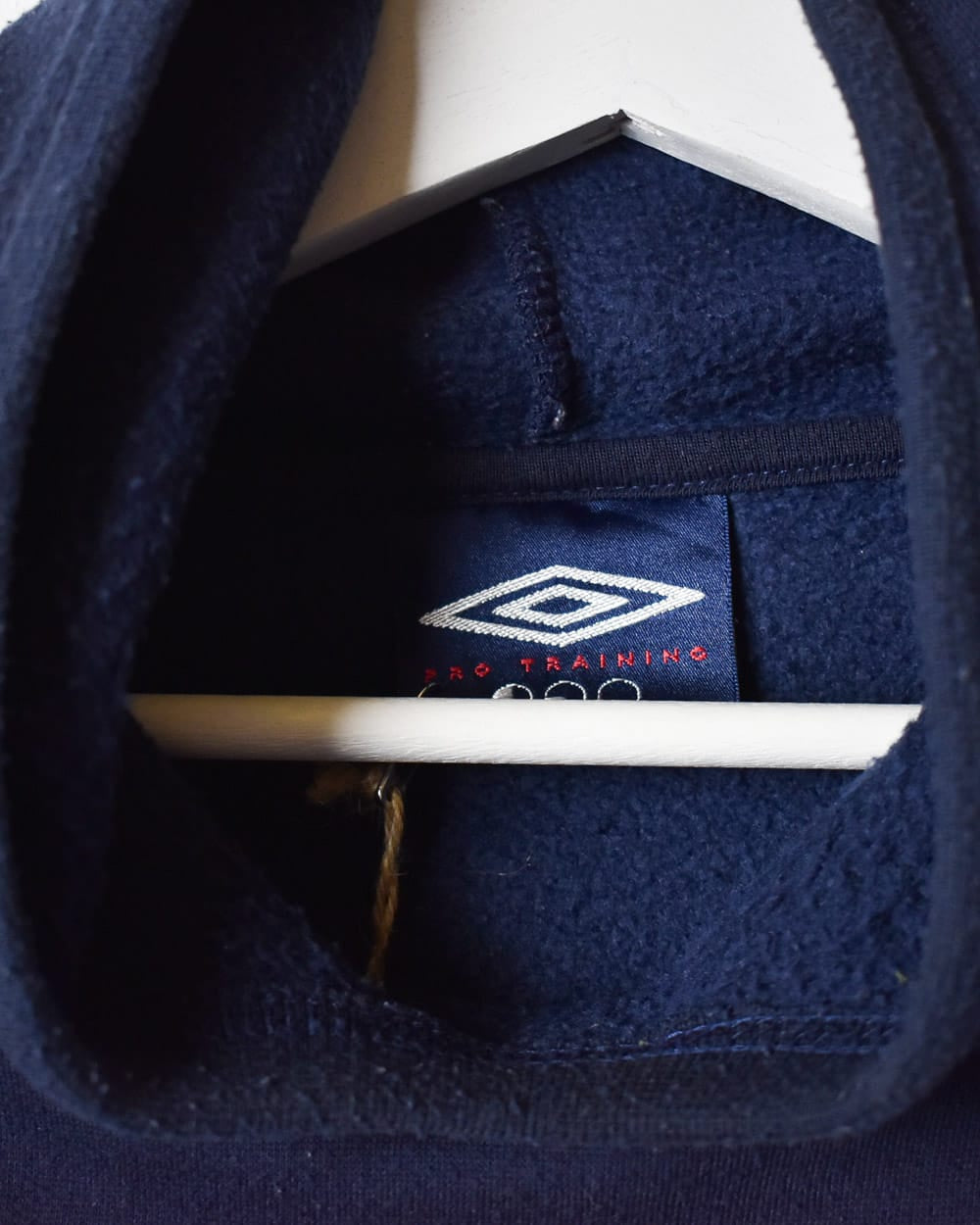 Navy Umbro Pro Training High Neck Hoodie - Large