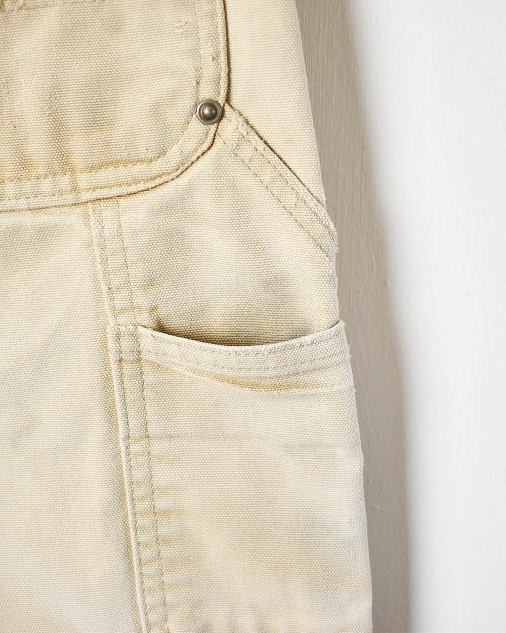 Neutral Carhartt Distressed Double Knee Carpenter Jeans - W32 L27