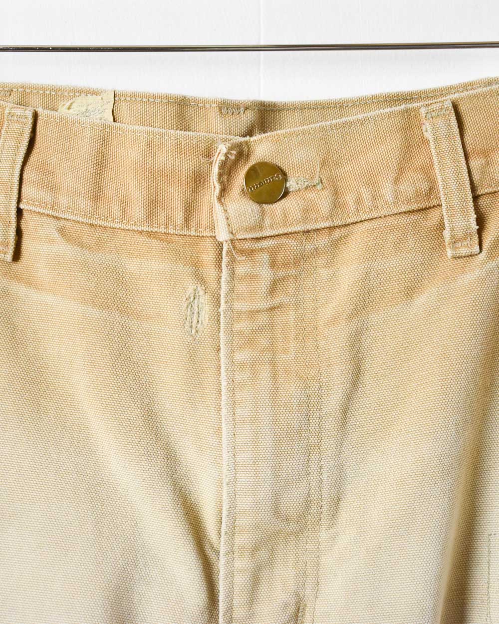 Neutral Carhartt Distressed Double Knee Carpenter Jeans - W32 L27