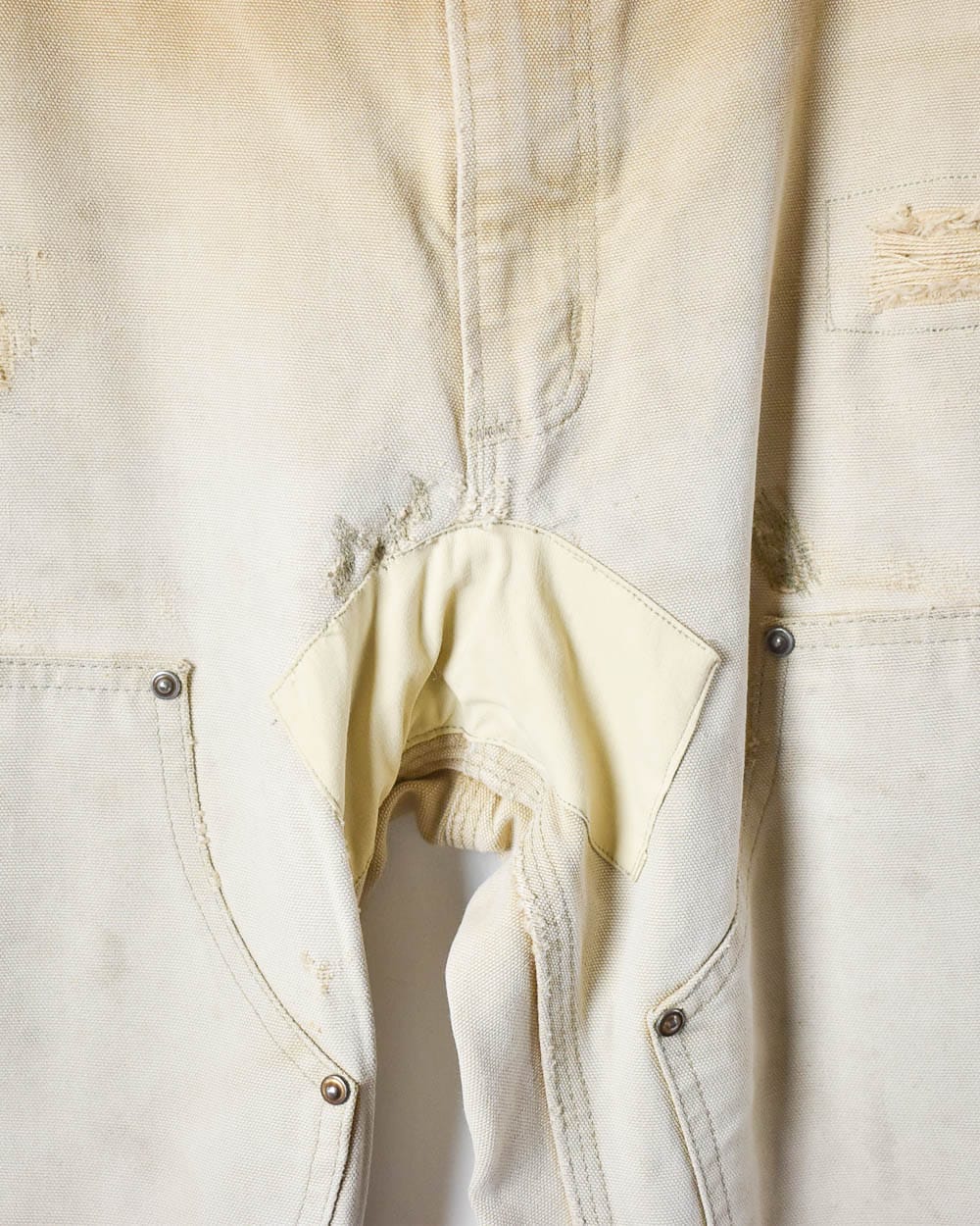 Neutral Carhartt Distressed Double Knee Carpenter Jeans - W32 L27