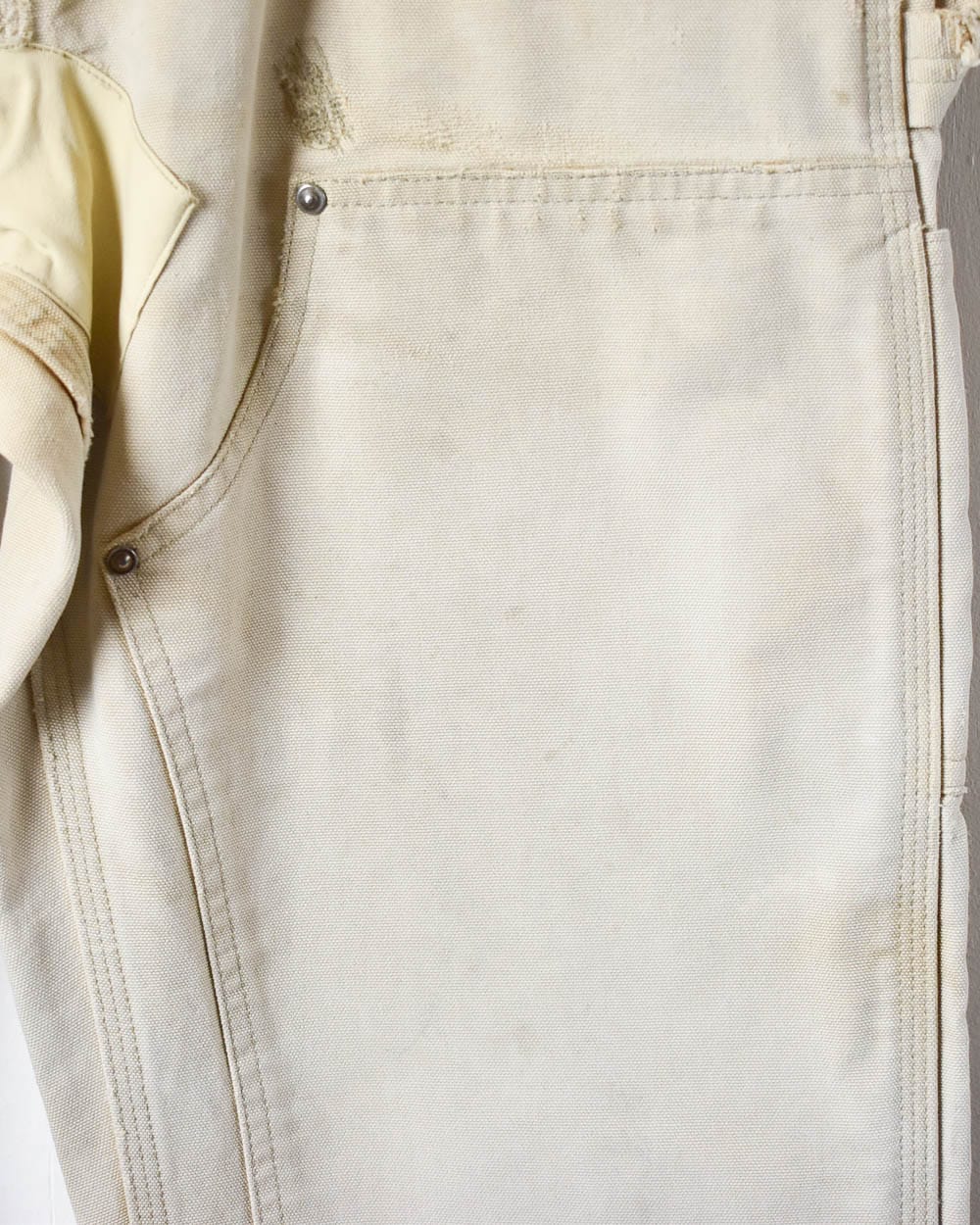 Neutral Carhartt Distressed Double Knee Carpenter Jeans - W32 L27
