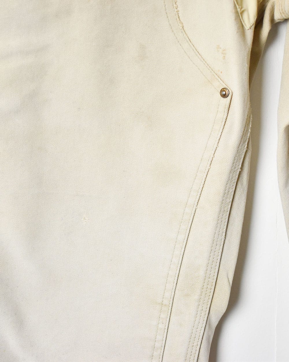 Neutral Carhartt Distressed Double Knee Carpenter Jeans - W32 L27