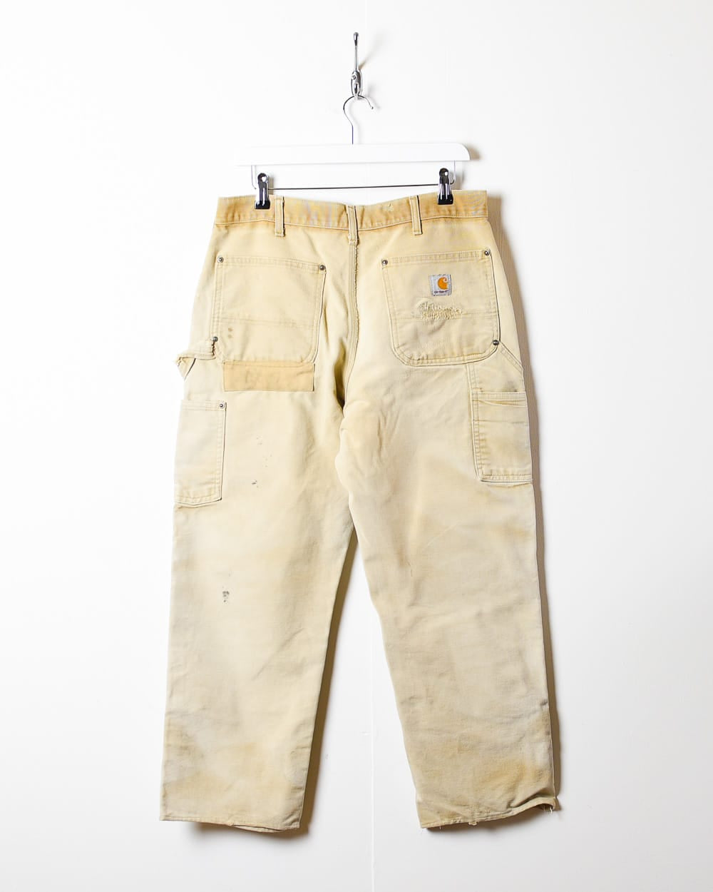Neutral Carhartt Distressed Double Knee Carpenter Jeans - W32 L27