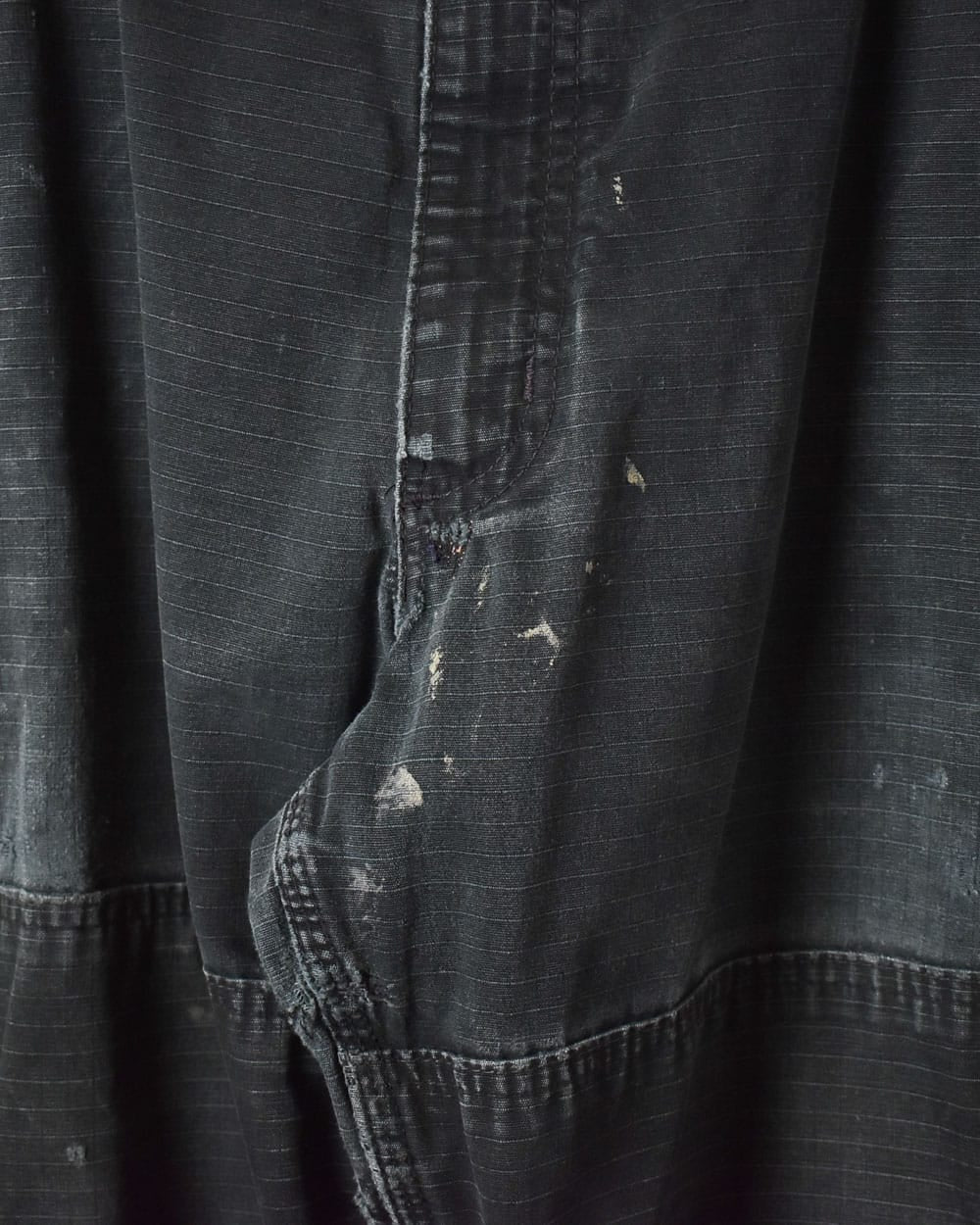 Black Carhartt Distressed Double Knee Cargo Jeans - W38 L30