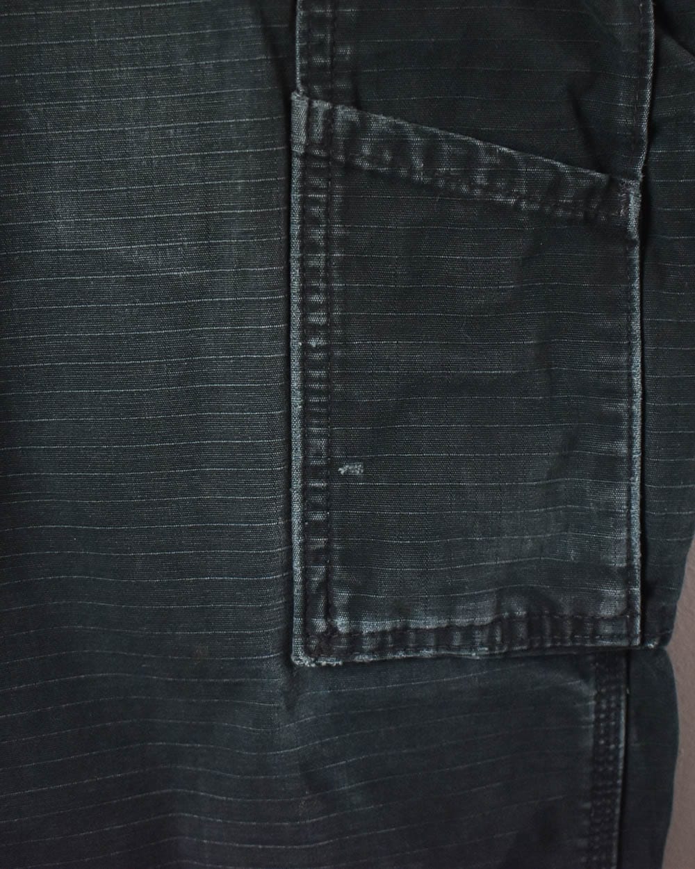 Black Carhartt Distressed Double Knee Cargo Jeans - W38 L30