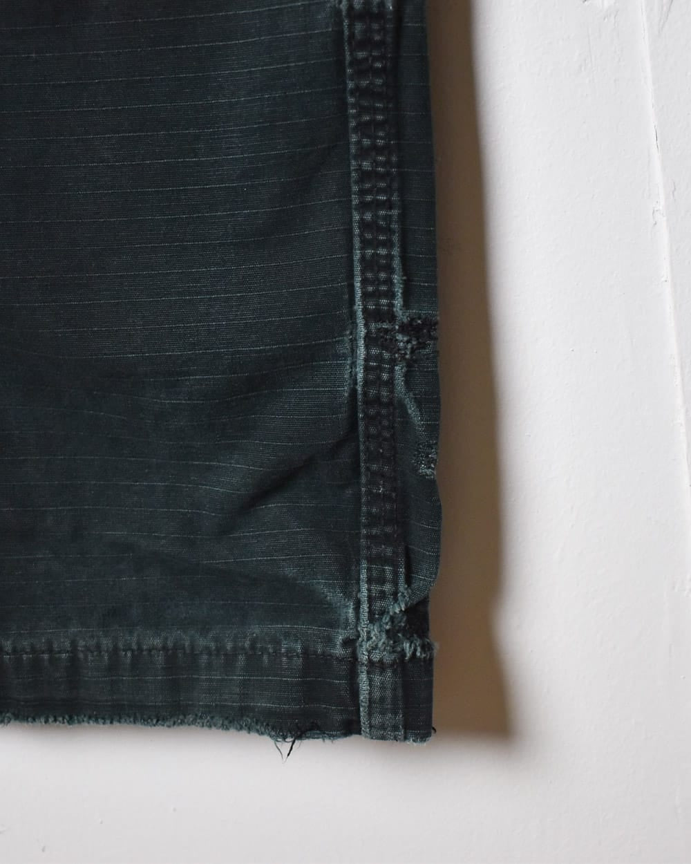 Black Carhartt Distressed Double Knee Cargo Jeans - W38 L30