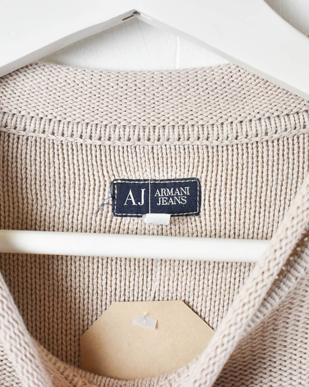 Armani Jeans Knitted Sweatshirt - Medium - Domno Vintage