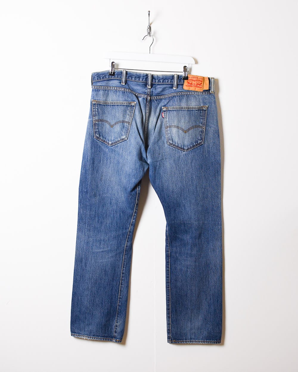 Blue Levi's Distressed 501 Jeans - W38 L32