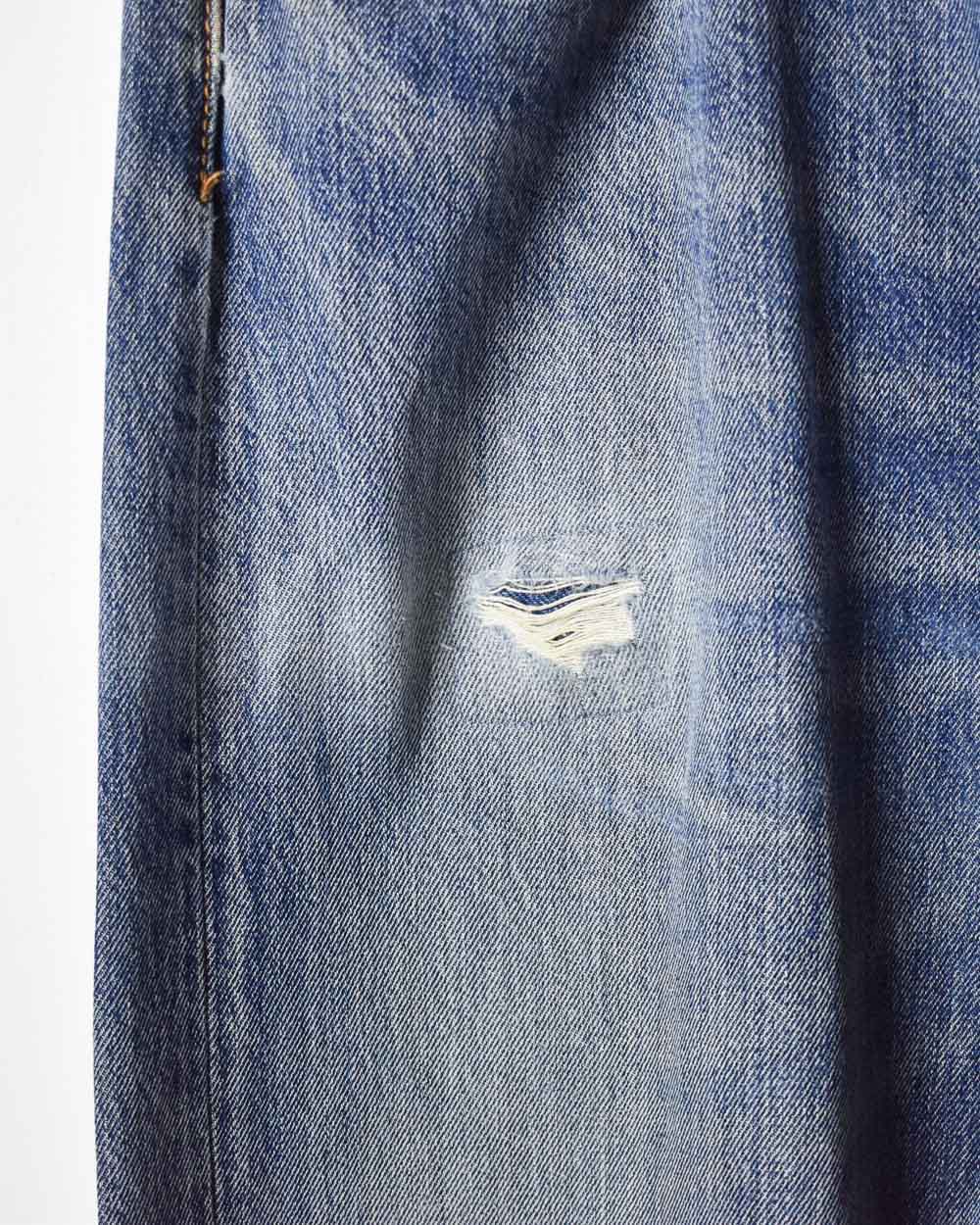 Blue Levi's Distressed 501 Jeans - W38 L32