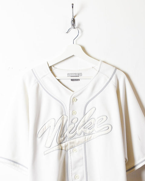 Vintage 00s White Nike Baseball Jersey - X-Large Polyester– Domno Vintage