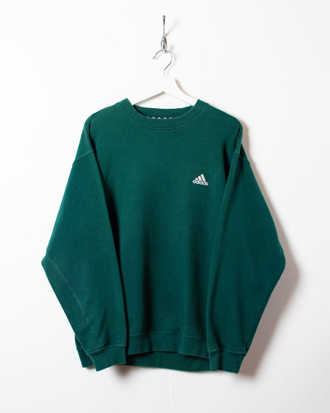 Sacrificio Fuera Limpia el cuarto Vintage 90s Green Adidas Sweatshirt - Large Cotton mix– Domno Vintage