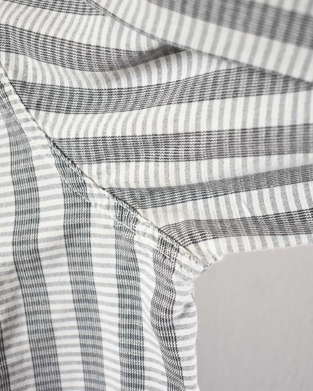 Armani Jeans Striped Shirt - X-Large - Domno Vintage