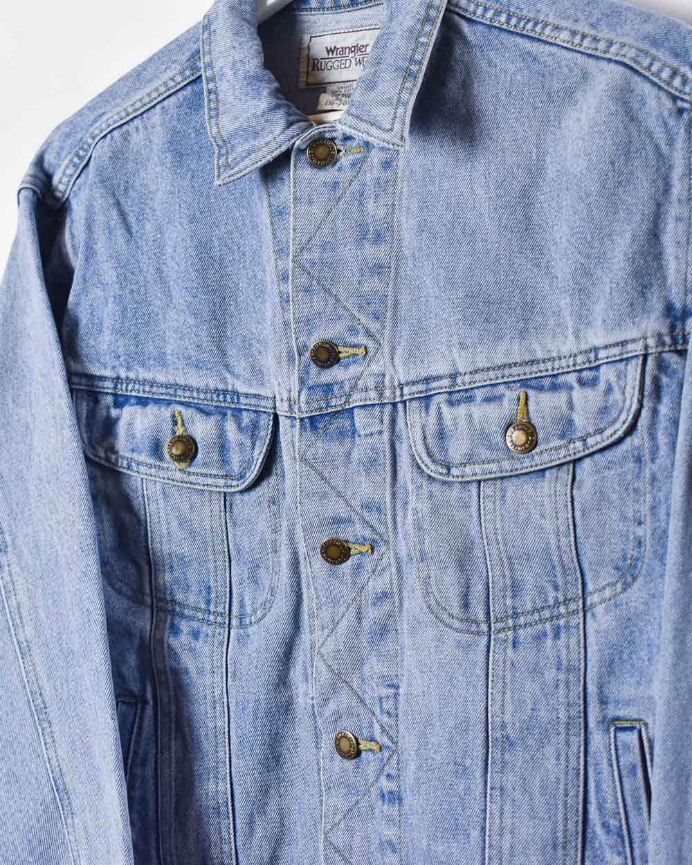 Blue Wrangler Rugged Wear Denim Jacket - Medium Women's