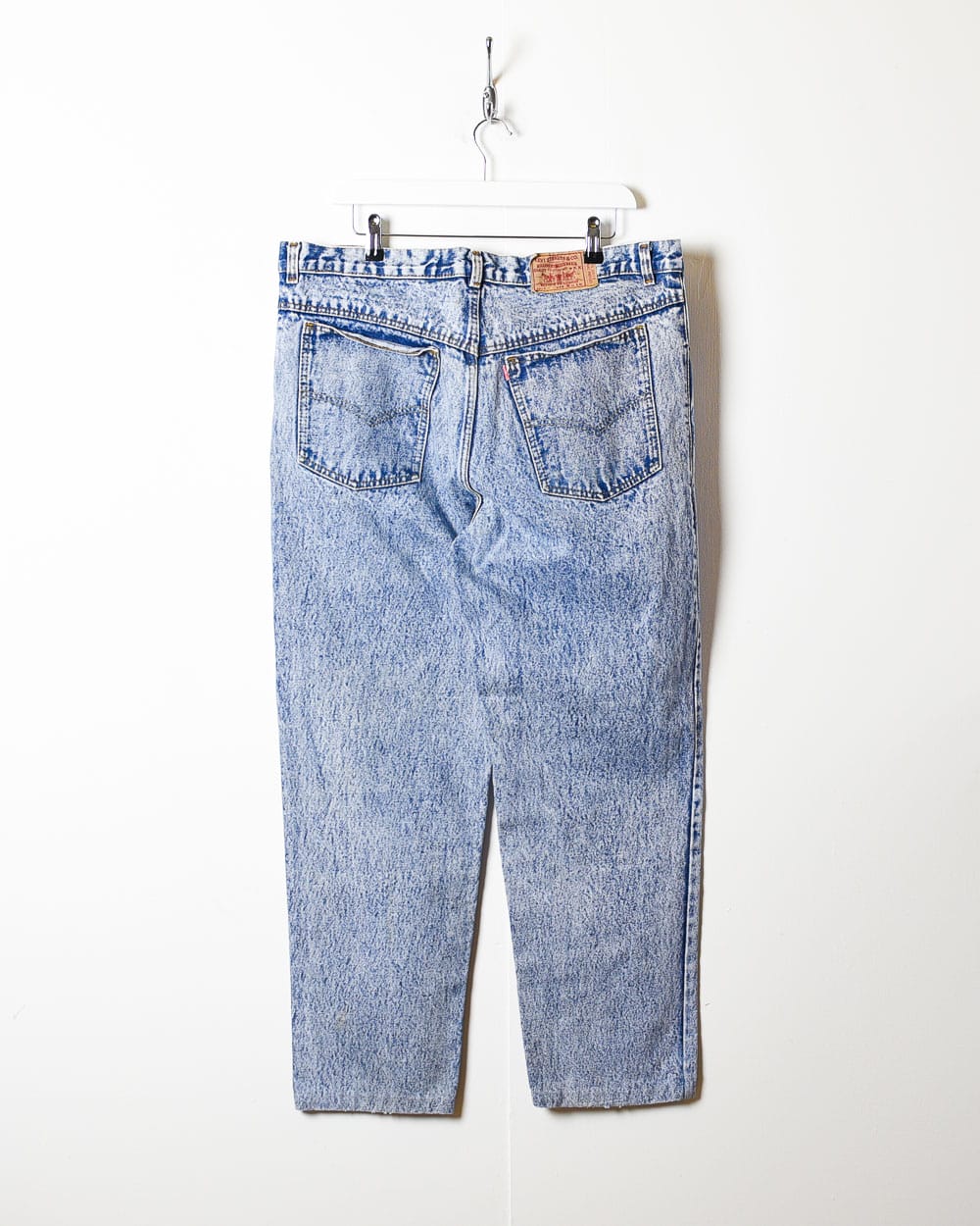 Blue Levi's Acid Washed 501 Jeans - W38 L28