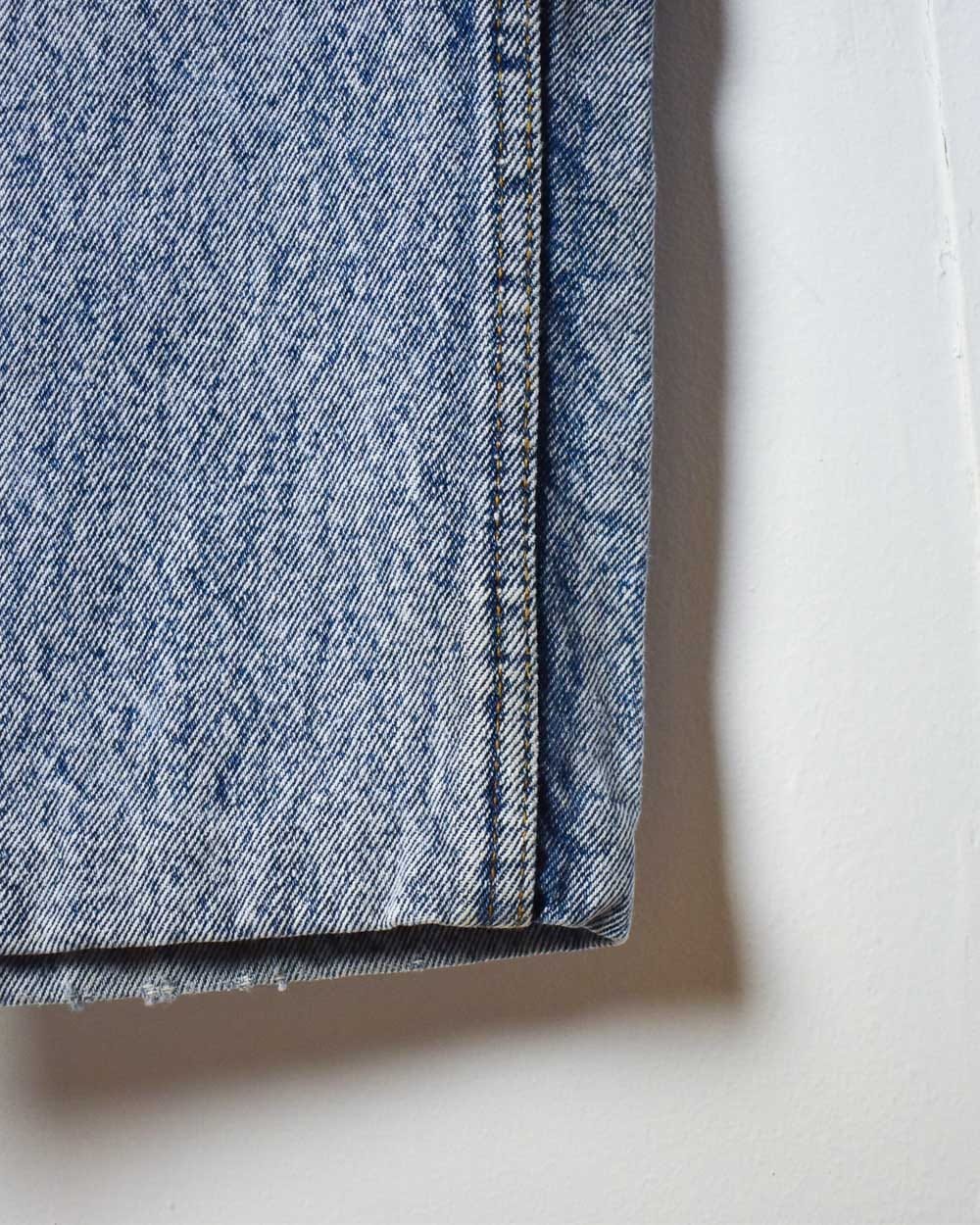 Blue Levi's Acid Washed 501 Jeans - W38 L28