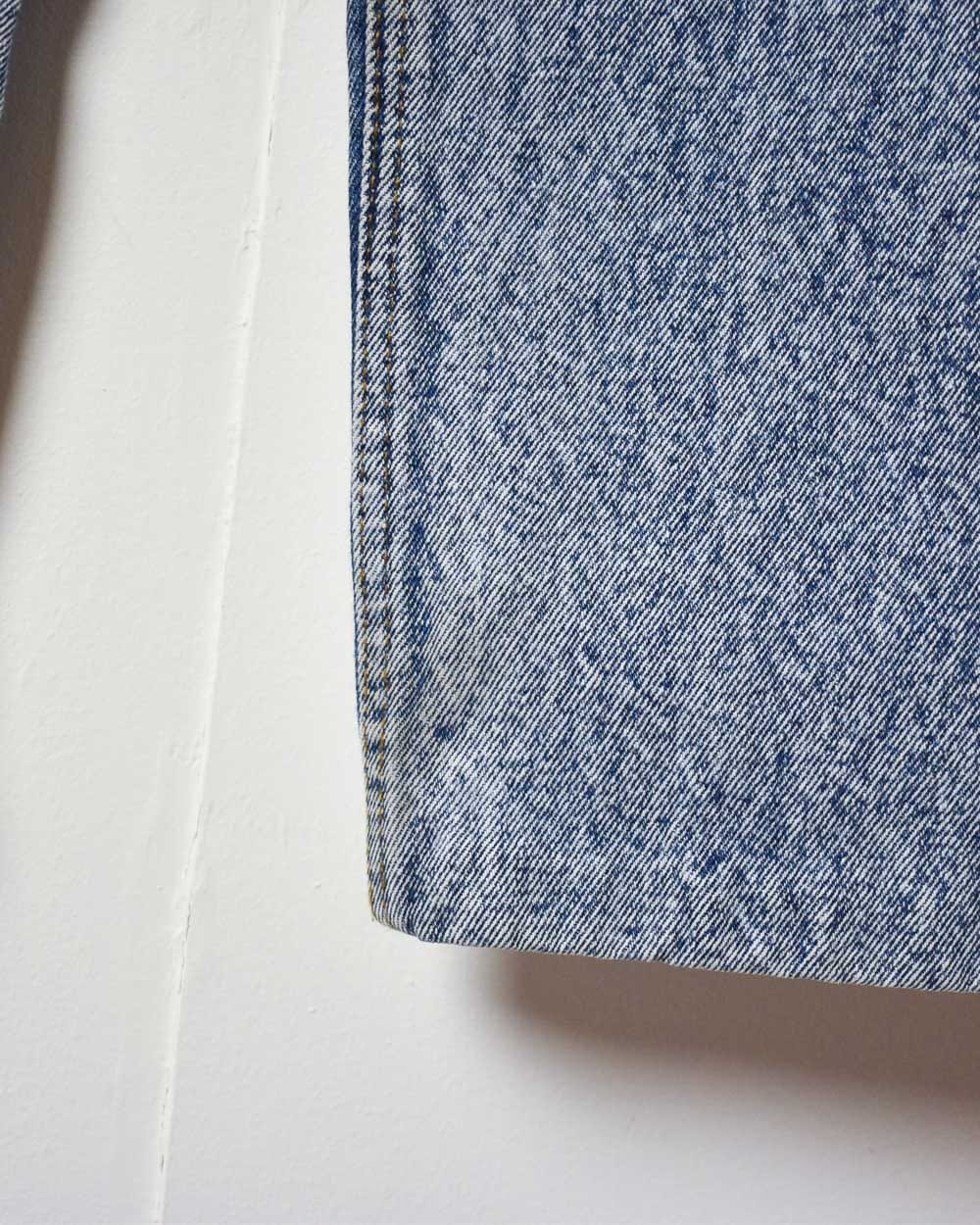 Blue Levi's Acid Washed 501 Jeans - W38 L28