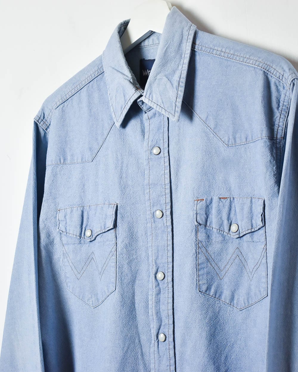 Blue Wrangler Denim Shirt - Small
