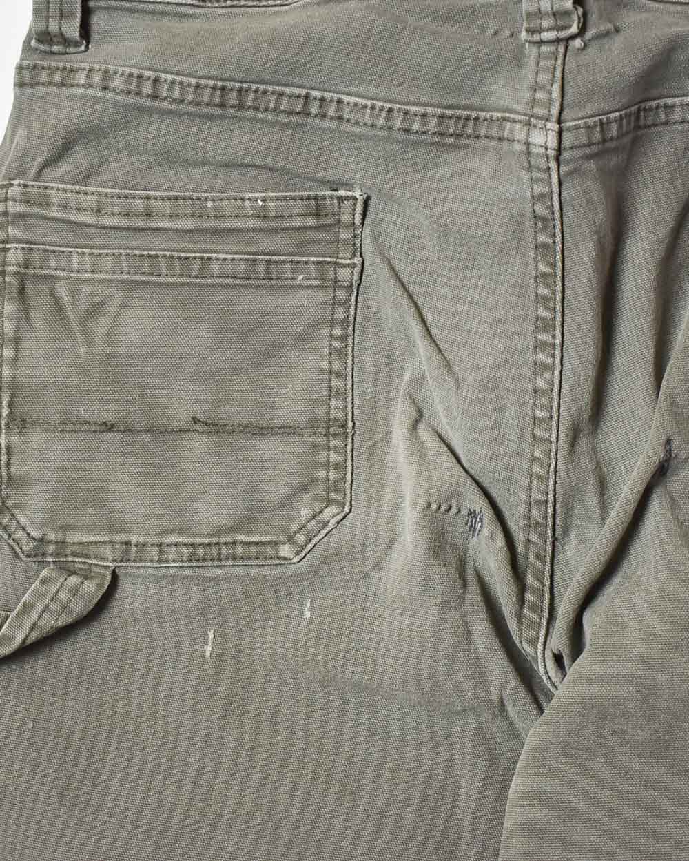 Khaki Dickies Women's Double Knee Carpenter Jeans - W34 L27