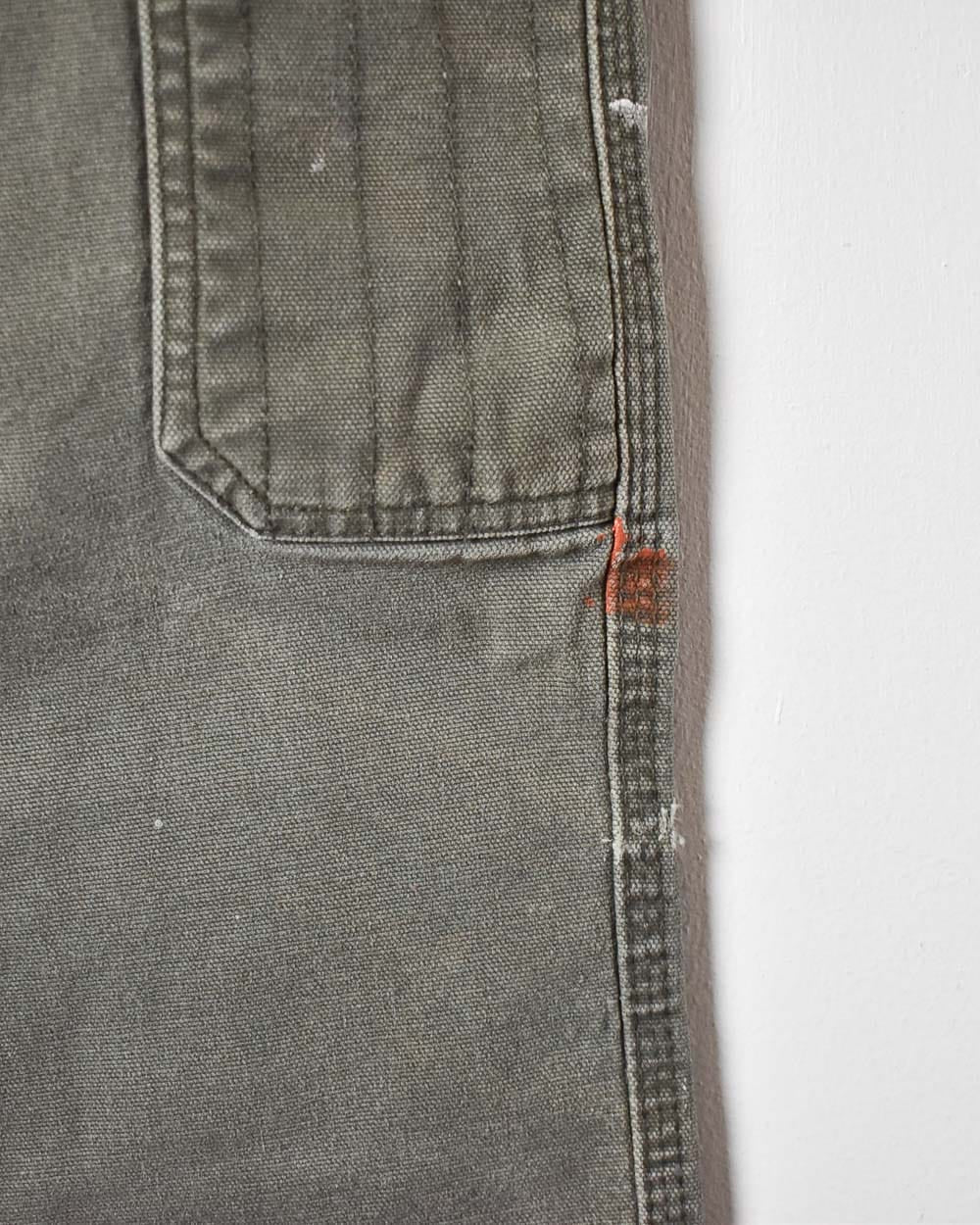 Khaki Dickies Women's Double Knee Carpenter Jeans - W34 L27