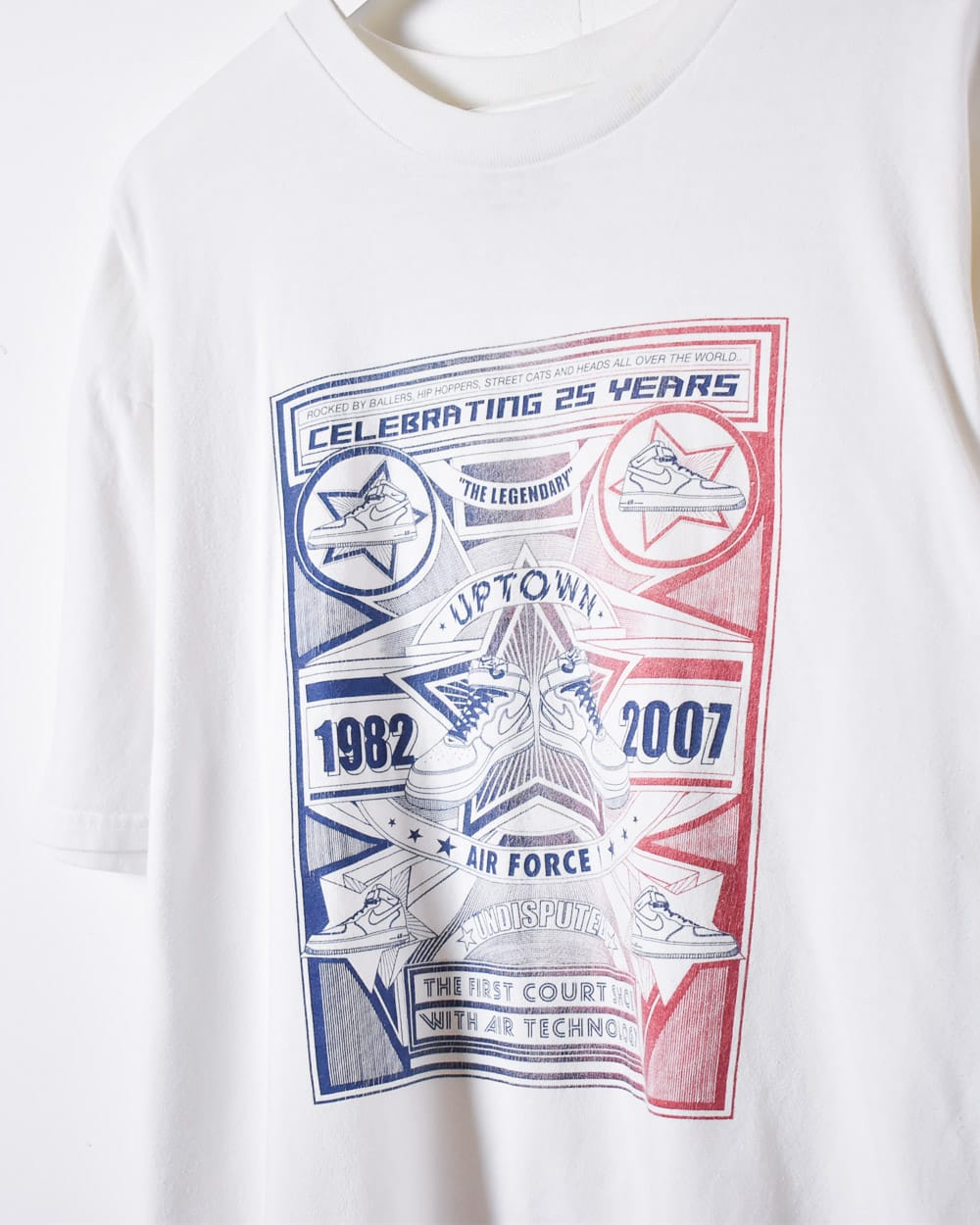 White Nike Air Force 1 25 Years T-Shirt - Large
