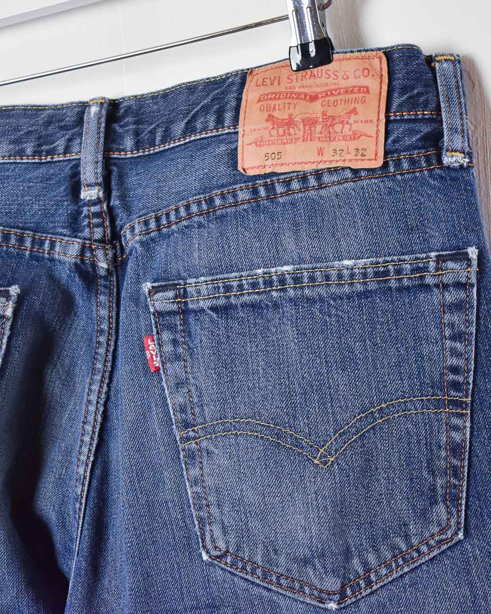 Levi's 505 Distressed Jeans - W34 L32 - Domno Vintage