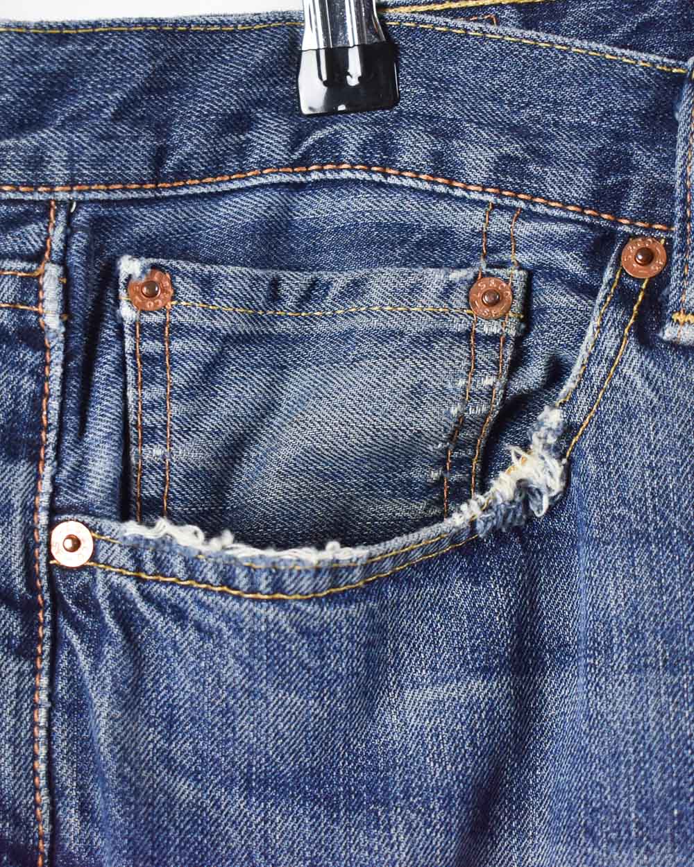 Levi's 505 Distressed Jeans - W34 L32 - Domno Vintage