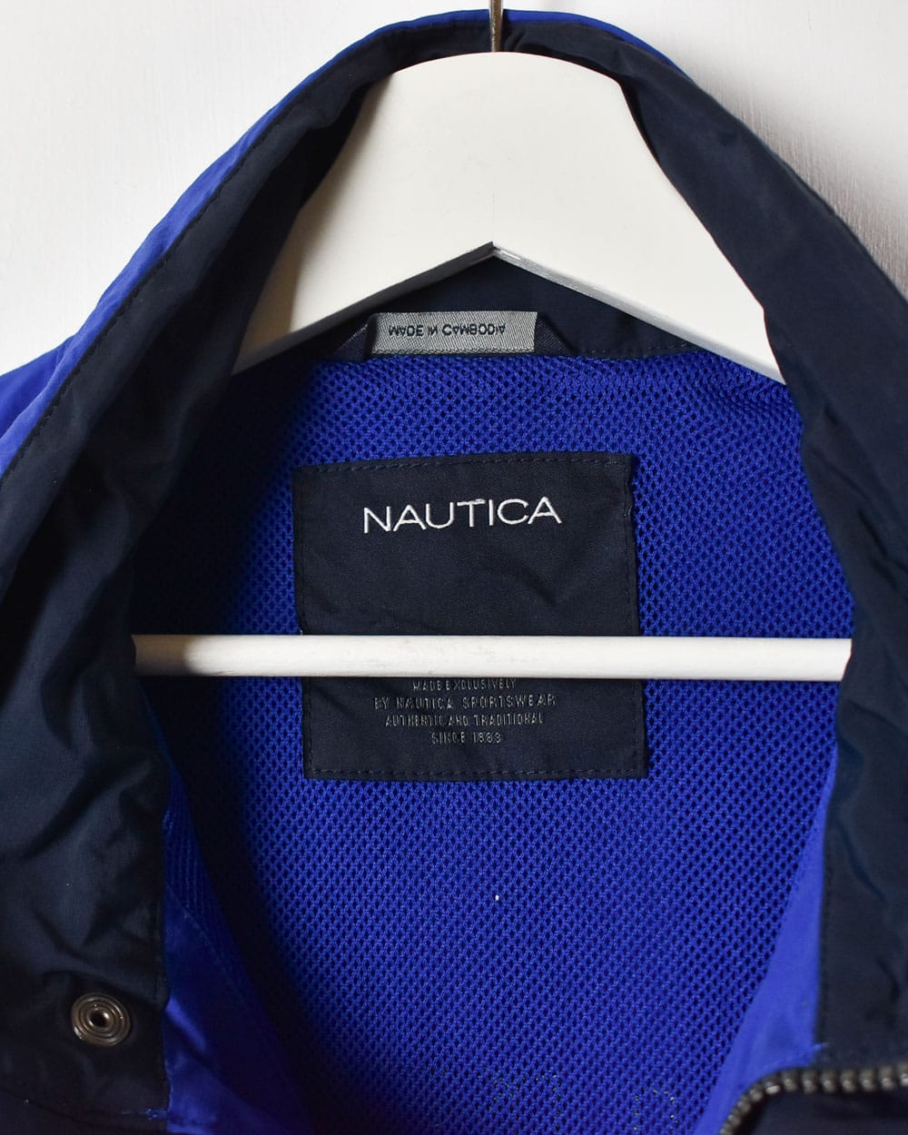 Blue Nautica Windbreaker Jacket - Large