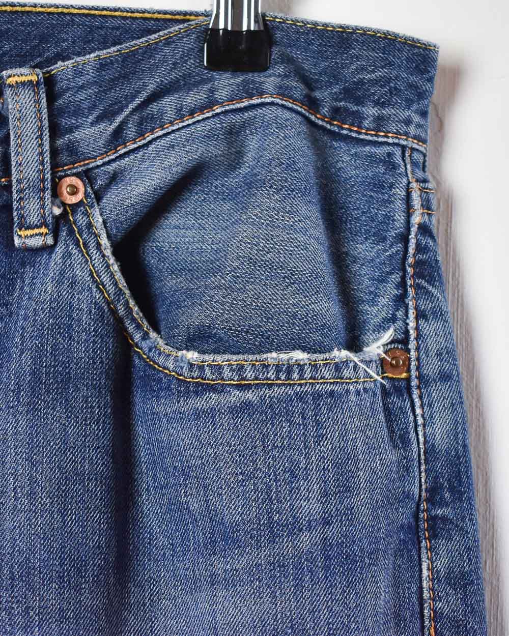 Levi's 505 Distressed Jeans - W34 L32 - Domno Vintage