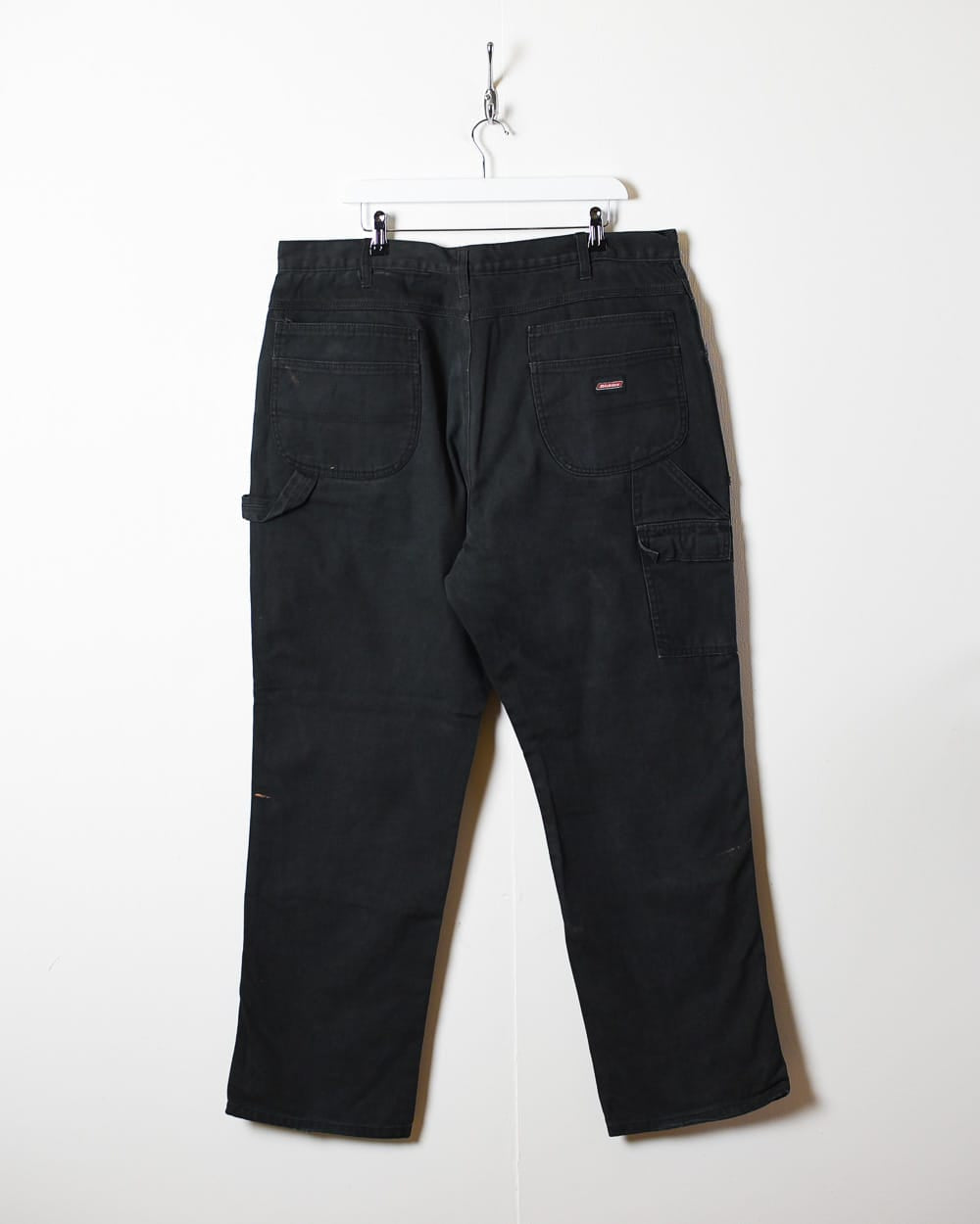 Black Dickies Distressed Double Knee Carpenter Jeans - W40 L32