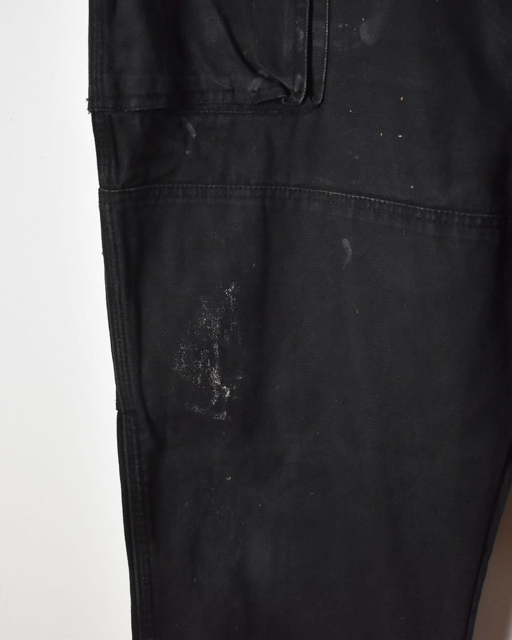 Black Dickies Distressed Double Knee Carpenter Jeans - W40 L32