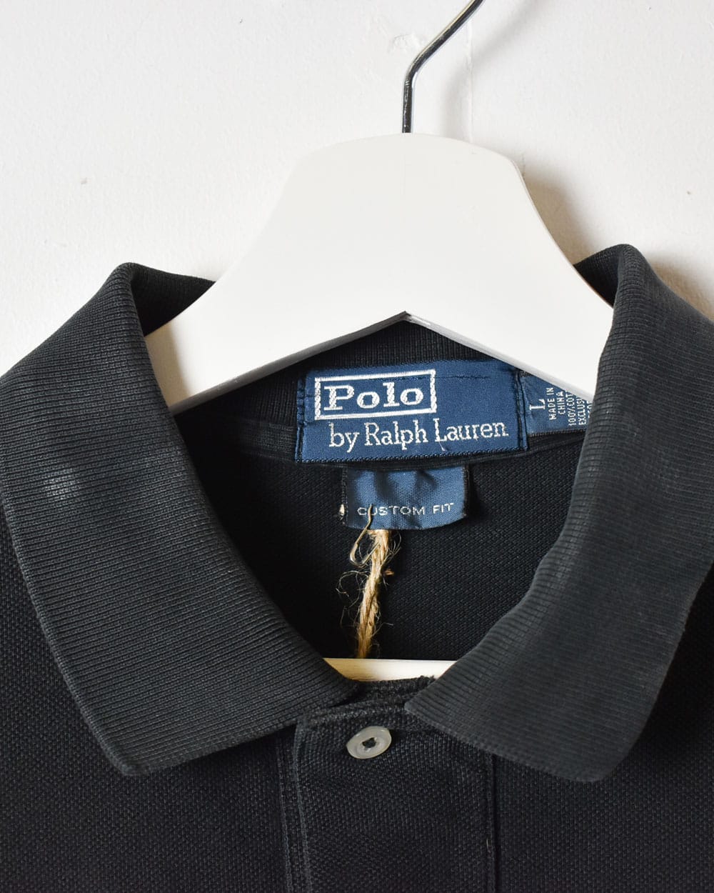 Black Polo Ralph Lauren Polo Shirt - Large