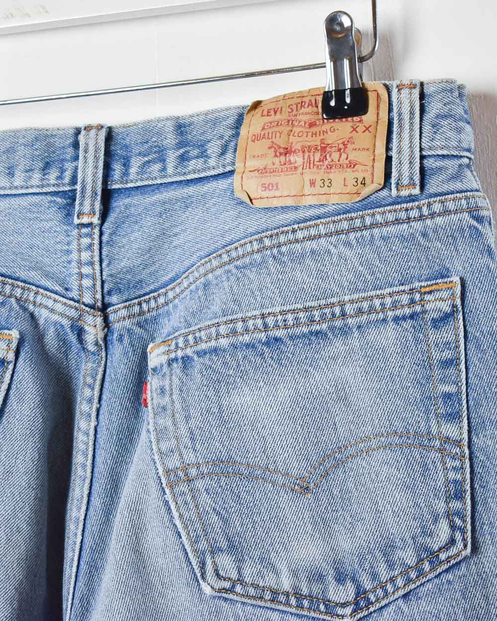 Levi's 501 Distressed Jeans - W32 L31 - Domno Vintage