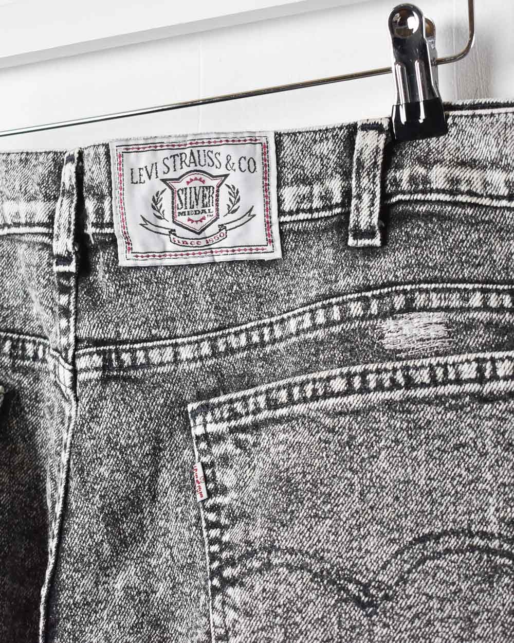 Levi's 80s Silver Medal USA Acid Washed Jeans - W38 L38 - Domno Vintage
