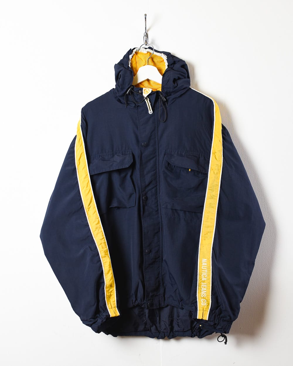 Navy Nautica Jeans Company Hooded Jacket - Large