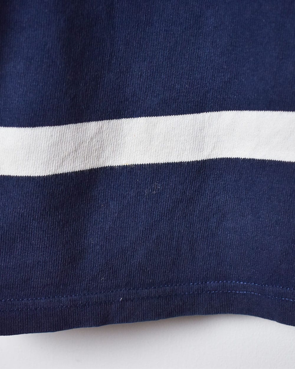 Navy Polo Ralph Lauren Striped Rugby Shirt - Large
