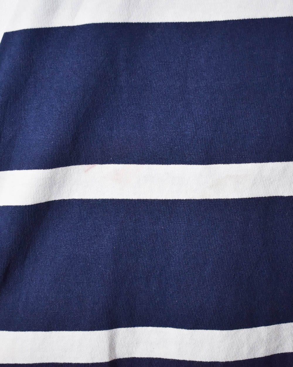 Navy Polo Ralph Lauren Striped Rugby Shirt - Large