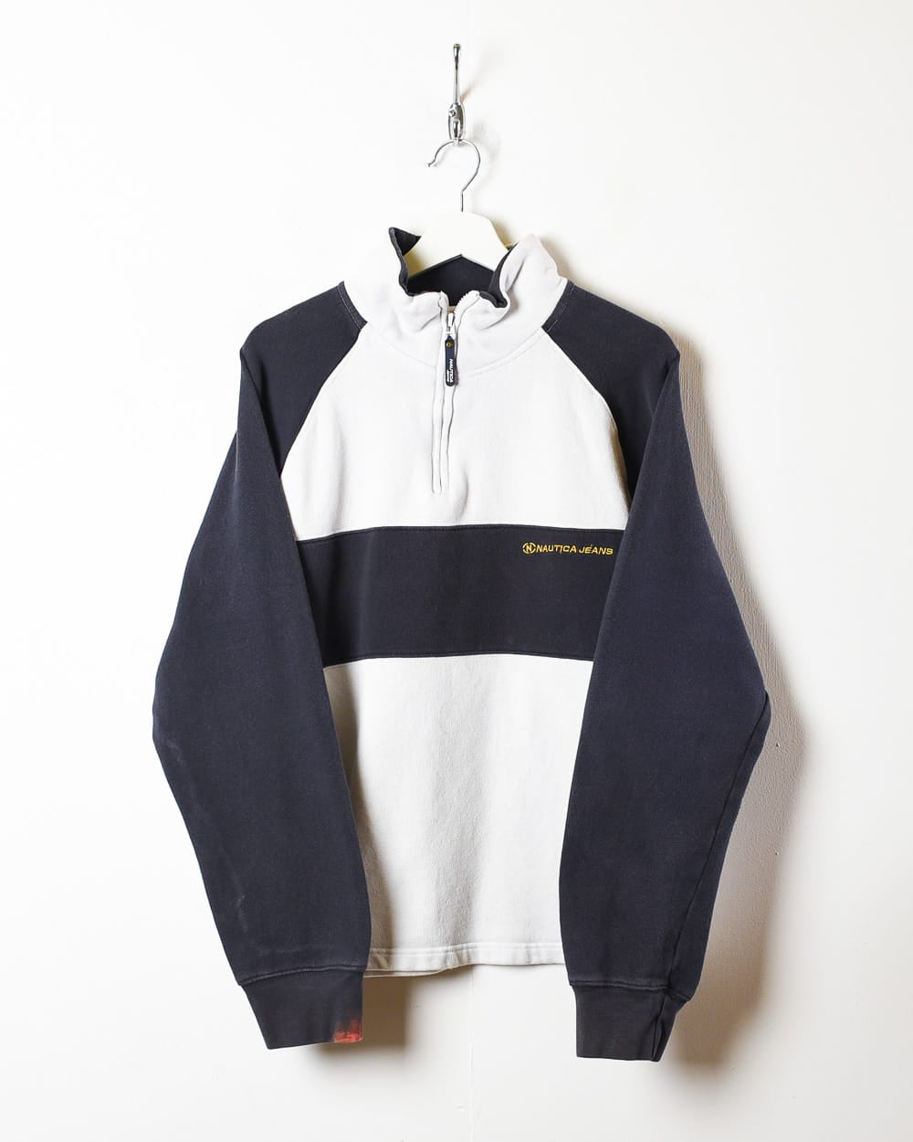 Nautica Jeans 1/4 Zip Sweatshirt - Medium - Domno Vintage