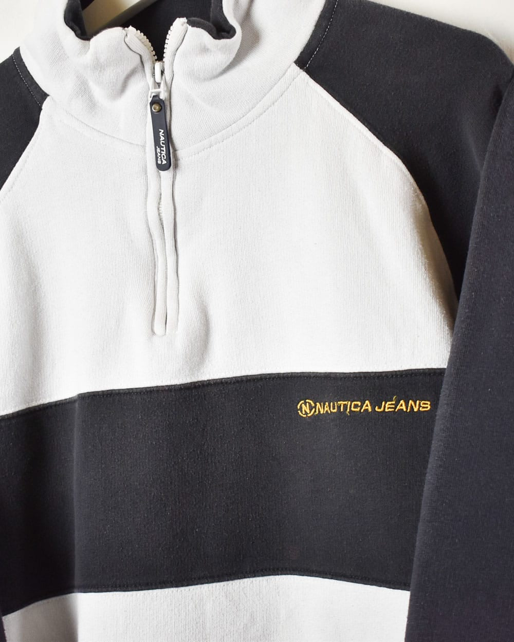 Nautica Jeans 1/4 Zip Sweatshirt - Medium - Domno Vintage