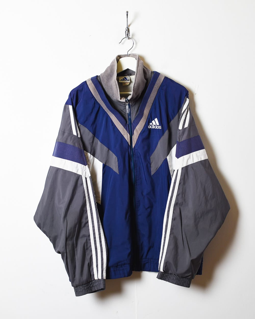 Blue Adidas Windbreaker Jacket - Large