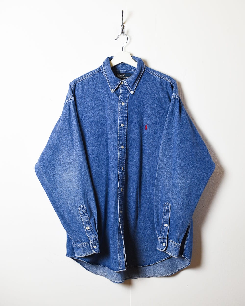 Blue Polo Ralph Lauren Denim Shirt - X-Large