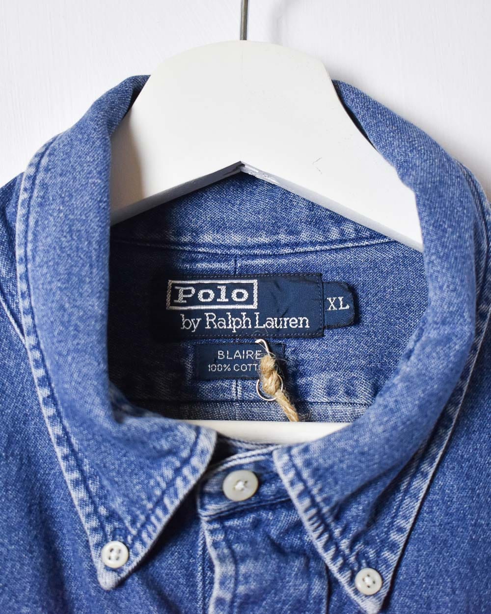 Blue Polo Ralph Lauren Denim Shirt - X-Large