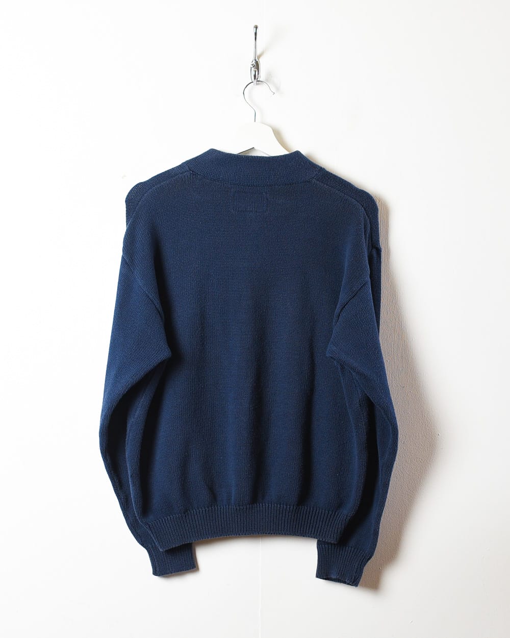 Armani Jeans 1/4 Button Knitted Sweatshirt - Small - Domno Vintage