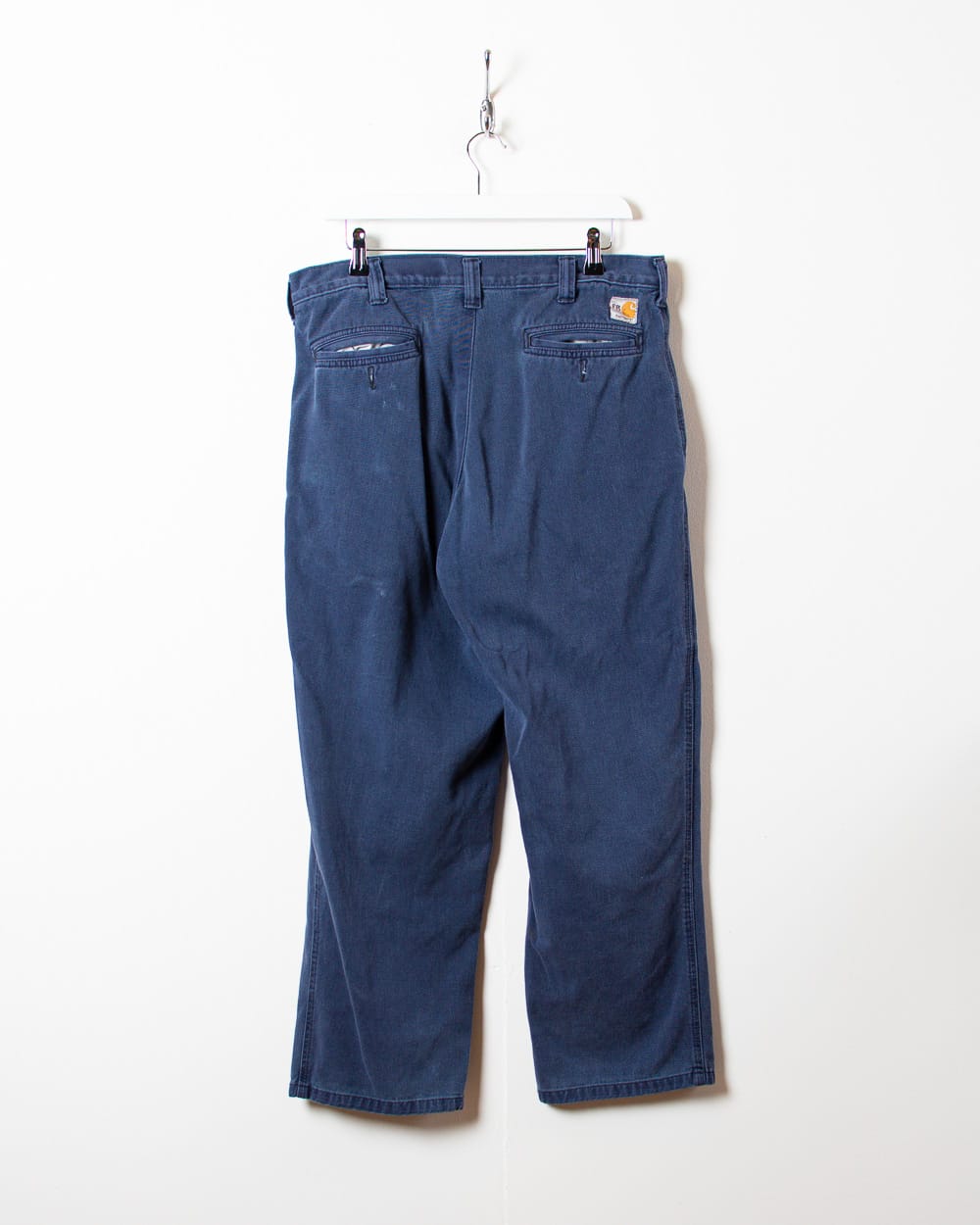 Navy Carhartt FR Worn Jeans - W34 L28