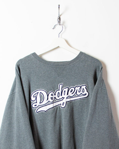 Vintage 00s Grey MLB LA Dodgers Sweatshirt - Large Cotton– Domno