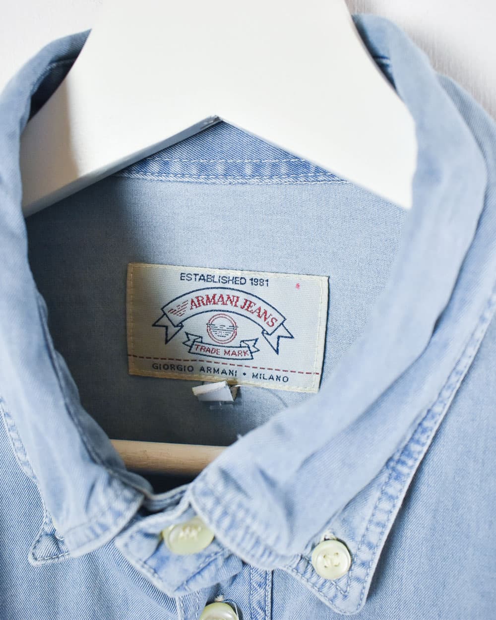 Armani Jeans Shirt - Medium - Domno Vintage